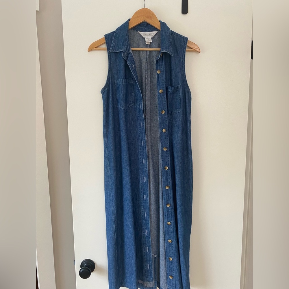 Vintage lands end denim dress